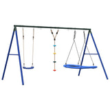 Outdoor Swing Set with Swing, Disc Swing, Nest Swing 3283620
