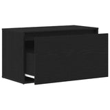 Hall Bench Black Oak 80 x 40 x 45 cm Engineered Wood 862701