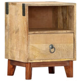 Bedside Cabinet 40x30x52 cm Solid Rough Mango Wood 282744