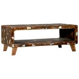 Coffee Table Multicolour 90 x 50 x 35 cm Solid Reclaim Wood 4104530