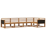 Outdoor Sofa Set 5 pcs Natural Solid Acacia Wood 3382552