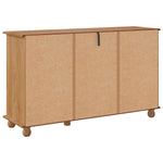 Sideboard ASKIM Brown 133.5 x 40 x 79 cm Solid pine wood 4105430