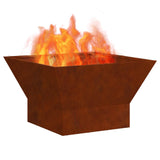Fire Bowl Rusty 60 x 60 x 35 cm Weathering Steel 858911