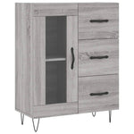 Highboard Grey Sonoma 69.5x34x180 cm Engineered Wood 3189507