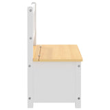 Children Storage Bench White and Beige 60x30x55 cm MDF 10408
