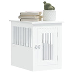 ZNTS Dog Crate Furniture White 45x62x59 cm Engineered Wood 838309