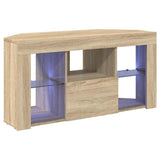 Corner LED TV Cabinet Wall-mounted Sonoma Oak 100 x 40 x 50 cm 889797