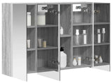 Bathroom Mirror Cabinet Grey Sonoma 73.5 x 15.5 x 70 cm 889260