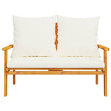 Garden Set with Cushion Solid Wood Acacia 366381