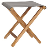 Folding Chair Set of 2 Dark Grey, Teak 310670
