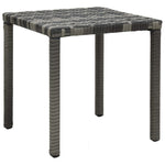 Sun Loungers with Table Poly Rattan Anthracite 47750