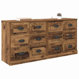 Sideboards 2 pcs Old Wood 70 x 35.5 x 67.5 cm Engineered Wood 3402665