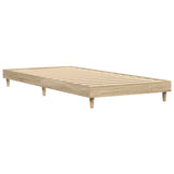 Bed Frame without Mattress Sonoma Oak 75x190 cm Small Single Engineered Wood 832104