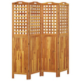 4-Panel Room Divider 162x2x180 cm Solid Wood Acacia 318549