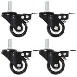 12 pcs Swivel Casters with Brakes 50 mm 277932