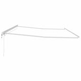 Awning Frame with LED Strip Lights White 600 x 350 cm Aluminium 313228