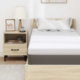 Mattress Topper White 70 x 200 x 7 cm Jaquard Fabric 4106231