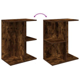 Bedside Tables 2 pcs Smoked Oak 46.5x29x61 cm Engineered Wood 858659
