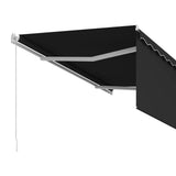Manual Retractable Awning with Blind 3x2.5m Anthracite 3069259