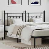 Metal Replace Headboard Black 160 cm 353572
