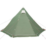 Camping Tent Tipi 5-Person Green Waterproof 4009407