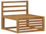Outdoor Middle Sofa Solid Acacia Wood Natural 59 x 63 x 73 cm 900489