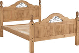 ZNTS Corona Scroll 4'6" Bed High Foot End 200-203-011