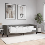 Daybed with Mattress Dark Grey 90x190 cm Fabric 3196646