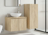 Bathroom Furniture Set 2 pcs Sonoma Oak 33 x 34.5 x 100 cm 3406115