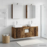 Bathroom Cabinet Set 5 pcs Old Wood Engineered Wood 3406397