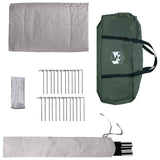 Tipi Tent Army Green 800 x 800 x 430 cm Polyester and Steel 42028718