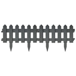 ZNTS Lawn Edgings 25 pcs Anthracite 10 m PP 314683