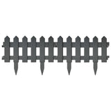 ZNTS Lawn Edgings 25 pcs Anthracite 10 m PP 314683