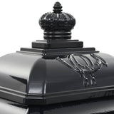43888 Pillar Letterbox Aluminium Vintage Style Rustproof Black