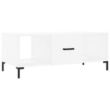 Coffee Table White 102x50x40 cm Engineered Wood 829300