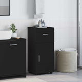 Bathroom Cabinet Set with Drawer TULUM Black 37 x 31.5 x 82 cm 880342