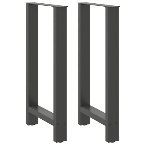 ZNTS Coffee Table Legs Anthracite 2 pcs 50x cm Steel 4013330