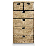 ZNTS Storage Unit with 6 Baskets 47x37x100 cm Water Hyacinth 245493