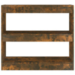 Book Cabinet/Room Divider Smoked Oak 80x30x72 cm 813614