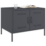 ZNTS Coffee Table Anthracite 68x50x50.5 cm Steel 843032