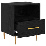 Bedside Table 2 pcs Black 40 x 35 x 47.5 cm Engineered Wood 882080