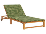Sunlounger Cushion GEMERT 100% Polyester Leaf Design 948551