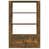 Sideboard Smoked Oak 80x30x119.5 cm Engineered Wood 819473