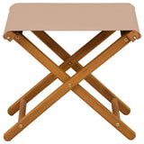 Deck Chair 2 pcs Solid Eucalyptus Wood Taupe 42024900