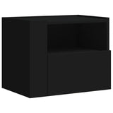 Wall-mounted Bedside Cabinets 2 pcs Black 45x30x35 cm 848314