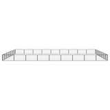 32-Panel Dog Playpen Black 100x50 cm Powder-coated Steel 3115973