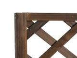 72.5 x 31.5 x 149.5 cm 45L Garden Wooden Pine Trough Planter with Topped Trellis Climbing Plants T3398P314707