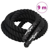 Battle Rope Black 9 m 6,8 kg Polyester 94266