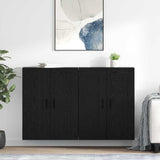 Wall-mounted Cabinet 2 pcs Black Oak 69.5 x 34 x 90 cm 3415597