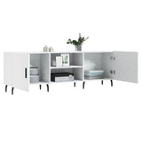 TV Cabinet White 150x30x50 cm Engineered Wood 829108